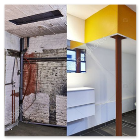 Beplankung im Bad als Fliesenuntergrund