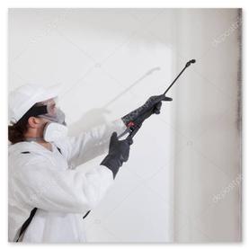 Schimmelsanierung mit Abschottung und Luftfilter