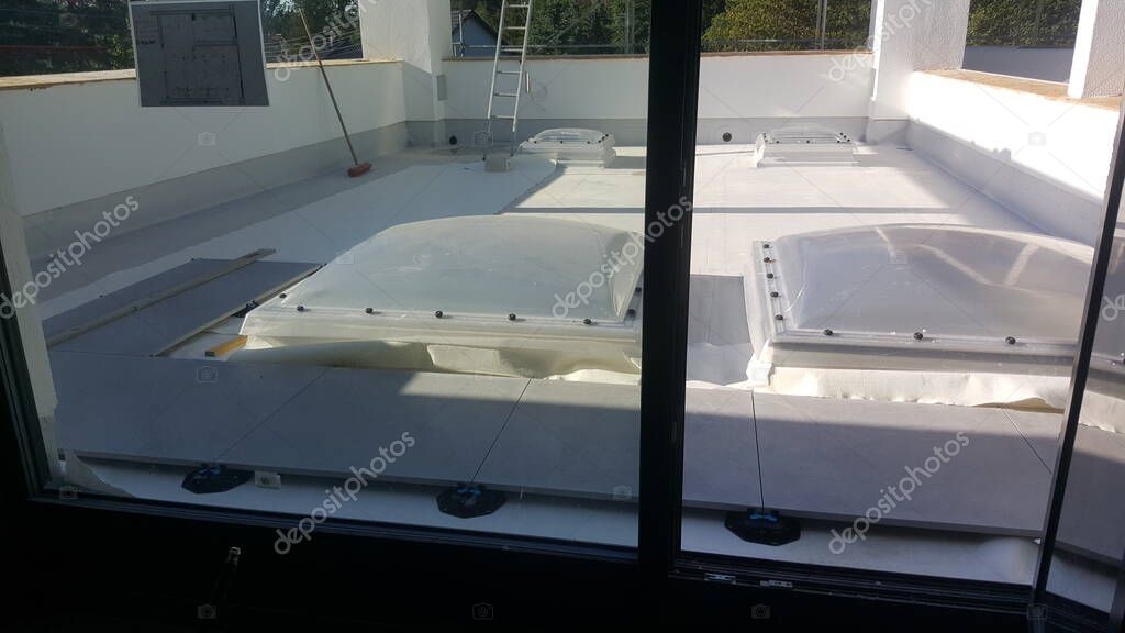 Balkonabdichtung und Belag